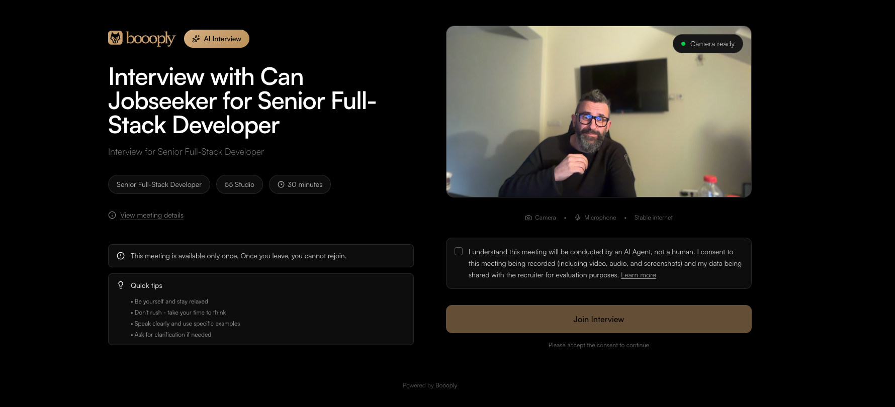 Boooply AI Interview